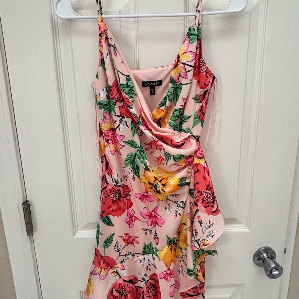 Express Floral Pink Dress